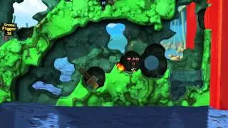 Plebs Playin' Worms Revolution - Game 2 (3P Deathmatch)
