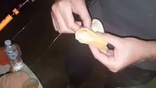 How to hook up a surface bread bait for catfish on fishing parks