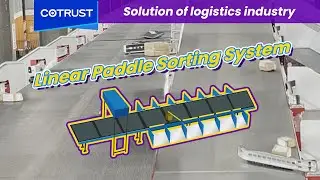 Logistics Industry - Linear Paddle Sorting System