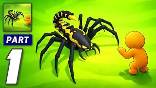 Spider Invasion - Gameplay Walkthrough Part 1 - Monsters Crawl You Adapt (iOS, Android)