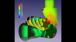 FlowVision CFD - Oil Injected Screw Compressor