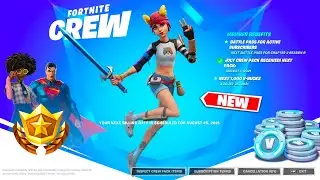 *NEW* SUMMER SKYE SKIN GAMEPLAY - FORTNITE CREW PACK - QUEST SUMMER EVER SET