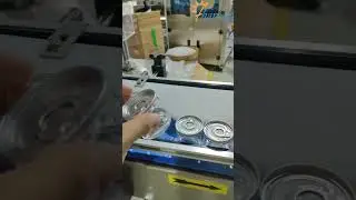 Dubbele kop automatische PET-pot sluitmachine, automatische servo plastic voedselblik sluitmachine
