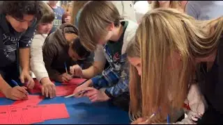 Red Ribbon Week Pledge at Templeton Middle School