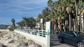 Солнечные Канны &mdash; спокойствие моря и утренняя набережная Sunny Cannes &mdash; Calm Sea &  Morning Walk