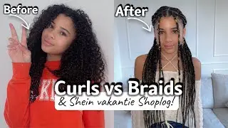 Celina krijgt VLECHTEN! Curls vs Braids wat vinden jullie mooier & SHEIN shoplog!