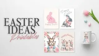 Easter Gift Ideas! Printable Cards & PNG Designs for DIY & Small Businesses | Instant Download