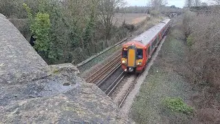 Tea Time Trains At Mill Lane Bridge, Bedhampton,  29-01-2026. 