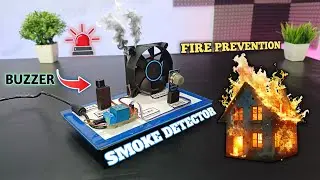 Smart SMOKE DETECTIOR 🚨 With Exhaust Fan Project | Award Winning Project | @smartxprokits