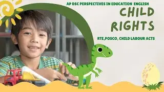 Child Rights in India | RTE, POCSO, Child Labour Act | AP DSC Perspectives in Education