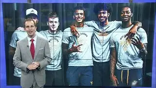WVU Basketball Players hold meet and greet at Power Park