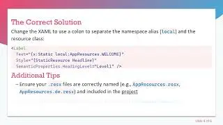 Handling Localization Resource Files in .NET MAUI 9 with x:Static Syntax