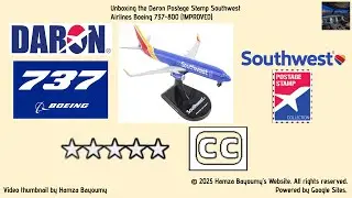 Unboxing the Daron Postage Stamp Southwest Airlines Boeing 737-800 (IMPROVED)