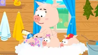 ХРЮ-ХРЮ 🐽 МАМА МЫЛА 🐽 Развивающие песенки Котэ для малышей
