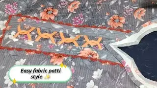 Easy Fabric Patti Neck Design for Beginners @Afashion47 