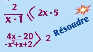 Résoudre une inéquation du second degré avec tableau de signes/حل متراجحة درجة ثانية  بجدول الاشارات
