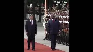 Chinese President Xi and Premier Li meet with DR Congo's President Tshisekedi in Beijing