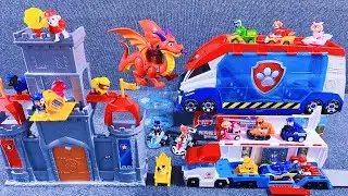 9 Minutes of Satisfying Unboxing,Cool Paw Patrol: Patrol Knight Castle ASMR | Review Toys