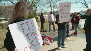 Year later: Same unemployed Kentuckians protest at state Capitol, want broken system fixed