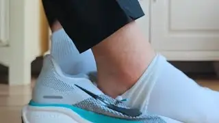 teen boy feet -- wearing shoes without white socks