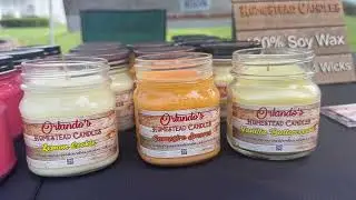 Orlando's Homestead Candles at the Vienna Farmers Market in Vienna, Ohio!