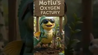Motlu the Fish & The Oxygen Factory 🌱 | Funny Environmental Cartoon for Kids #shorts