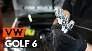 How to change spark plug on VW GOLF 6 (5K1) [TUTORIAL AUTODOC]