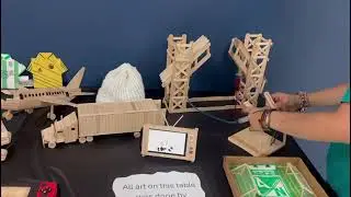 Student Displays Amazing Popsicle Stick Art | Time to Shine Art Showcase 🎨💙