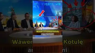 TEGO W STUDIU NIKT SIĘ NIE SPODZIEWAŁ! WAWER MIAŻDŻY ARGUMENTAMI KOTULĘ! #polityka #polskapolityka