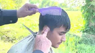 Free Haircut & Hair Wash for Poor Village Boy | Heartwarming ASMR Barber Experience