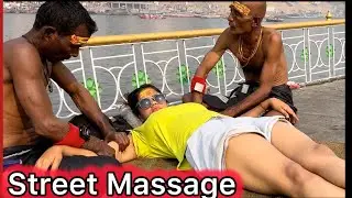 Best Indian Street Body Massage for Women 🇮🇳 | Chamuda Brothers Barber | Stress Relief Therapy