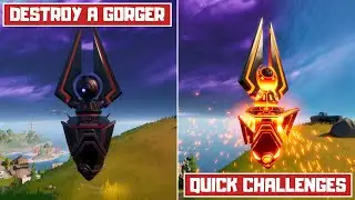 How to Find and Destroy a Gorger in Fortnite Chapter 2 Season 4! - Galactus Hungers Punch Card