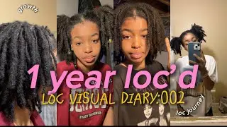 Loc Visual Diary ♡ - 002 my 1 year loc&rsquo;d journey !!