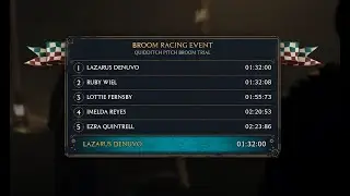 Hogwarts Legacy Broom Racing Event (Time Trial) No Upgrades 1:32:00