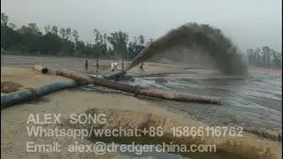 China Made High Efficiency Rive Sand Cutter Suction Dredger Barge for Sale