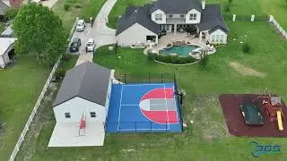 Rubber Surfacing: Volleyball & Basketball Combo! 365 Custom Courts