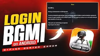 How to fix BGMI Login Server Error - Bypass Server Error Page on Android