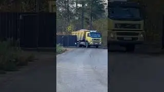 #russia #House construction,sand trucks