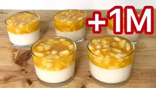 أسهل تحلية باردة كتوجد في 5 دقائق بلذة لاااا تقاوم 😋 خاصكم تجربوها ضرووري / مهلبية بالفواكه 🍧