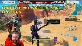 FORTNITE FORTBYTE #81 LOCATION UNLOCK ACCESSIBLE IN THE DAYTIME NEAR A MOUNTAIN TOP CACTUS AND WEDGE