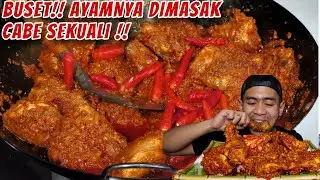 GILA! MAKAM AYAM MASAK CABE PEDAS DARI LOMBOK!