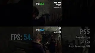 Locked 4K 60FPS with RAY TRACING | Resident Evil 4 on PS5 vs. PS5 Pro