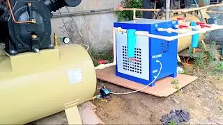 15hp low pressure compressor with air dryer and auto drain valve fully fitting with cpvc pipe