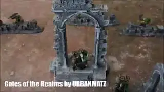 Gates of the Realms prepainted terrain by URBANMATZ. Prepainted tabletop scenery