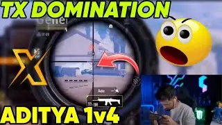TX Aditya 1v4 🤯 SCOUT on fire 🔥👑