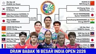 DRAW & JADWAL BABAK 16 BESAR INDIA OPEN 2026 HARI INI JAM 11:30 WIB LIVE VIDIO.COM #indiaopen2026