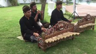 Live Balinese bamboo music - Bali wedding music - Bali wedding entertainment - Bali Moon Wedding