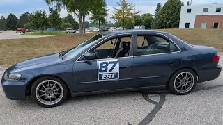 6th Overall! Maxing Out the 195 Wide Tires | Honda Accord &mdash; EST Autocross