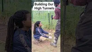 Building Our High Tunnels #zayandnae #offgrid #hightunnel #greenhouse