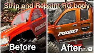 How to strip and repaint an RC body. SCX6 Honcho